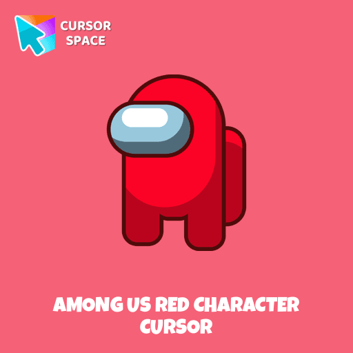 Among Us Red Character cursor pointer cursor