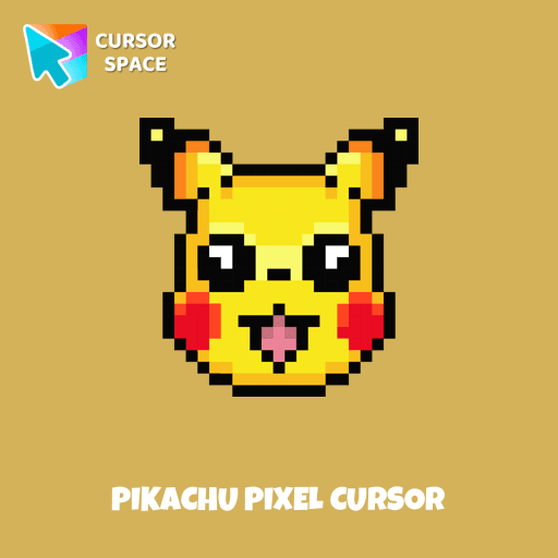 Pikachu Pixel cursor