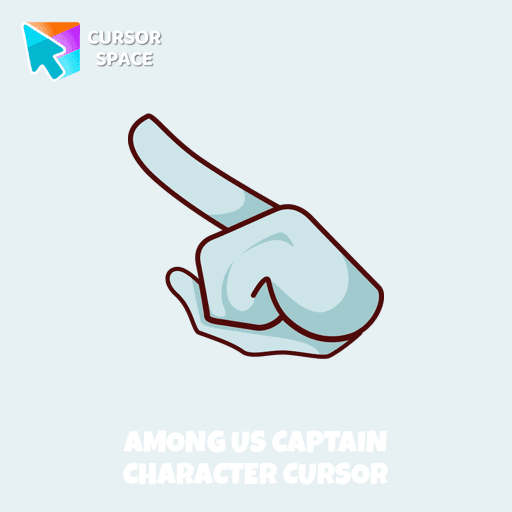 Among Us Captain Character cursor arrow cursor